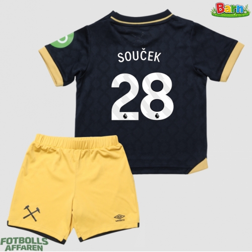 West Ham United Tomas Soucek #28 Tredjeställ Barn 2025-26 Kortärmad (+ Korta byxor)